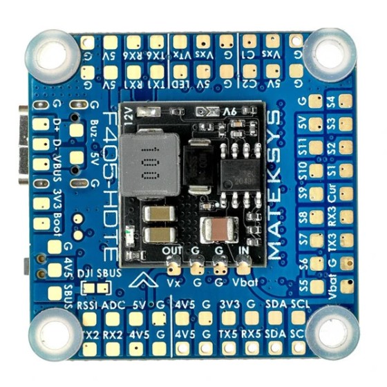 Wholesale Mateksys MATEK F405-HDTE 9~16V BEC OSD Blackbox F4 Flight Controller 3-12S INAV RC Airplane Fixed-Wing Drones
